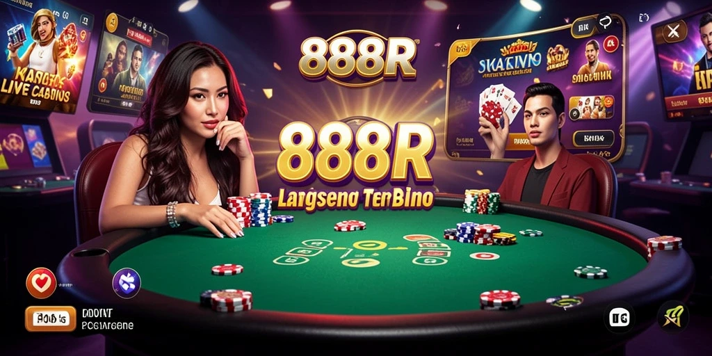 Gameplay langsung yang menarik di aplikasi 888R Live Casino.