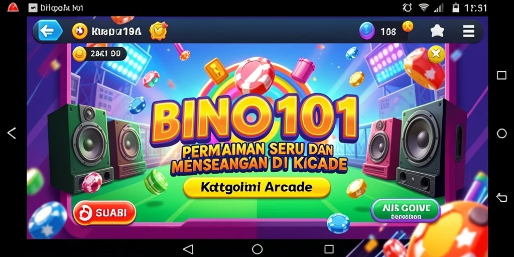 Tampilan menarik dari gameplay BINGO101 yang seru dan adiktif.