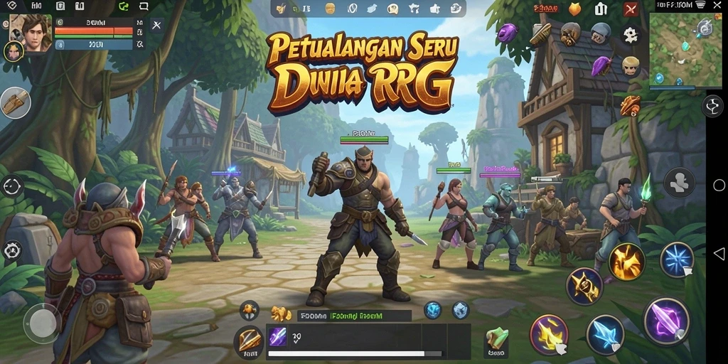 Gameplay seru F200M dengan grafis menawan dan aksi RPG