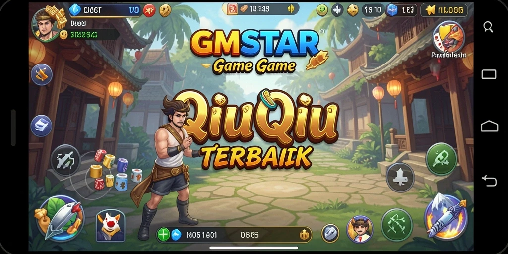 Screenshot gameplay QiuQiu yang menampilkan keseruan permainan.