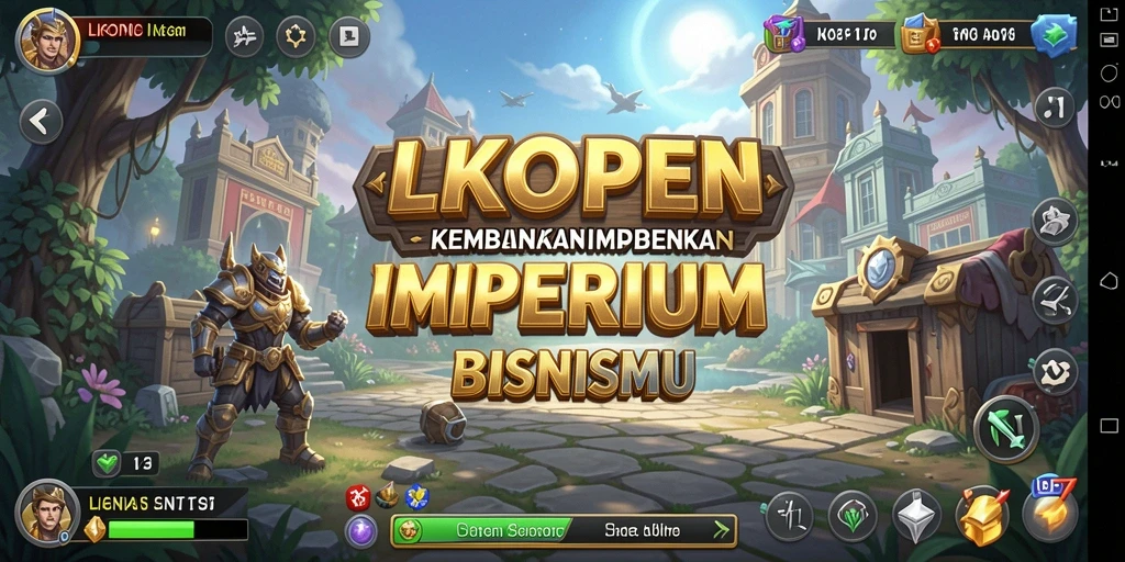 Tangkapan layar gameplay LKOPEN yang menampilkan pengelolaan bisnis.