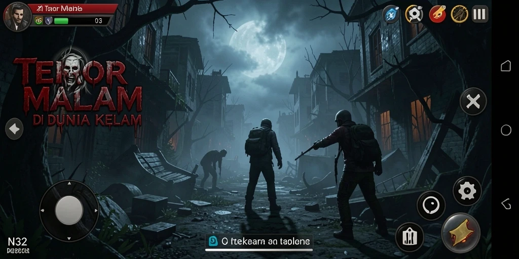 Screenshot menunjukkan momen menegangkan dari gameplay N32.
