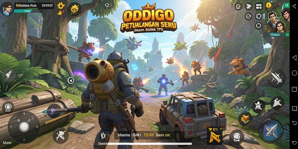 Tangkapan layar gameplay ODDIGO yang mendebarkan di medan perang.