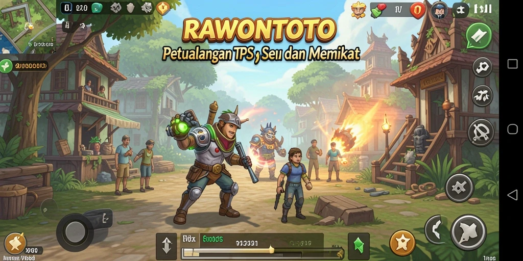 Gameplay epik dari RAWONTOTO dalam aksi TPS.