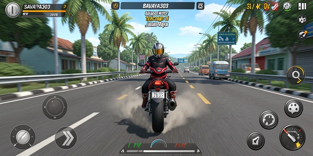 Tampilan aksi balapan motor yang mendebarkan dalam SAVAYA303.